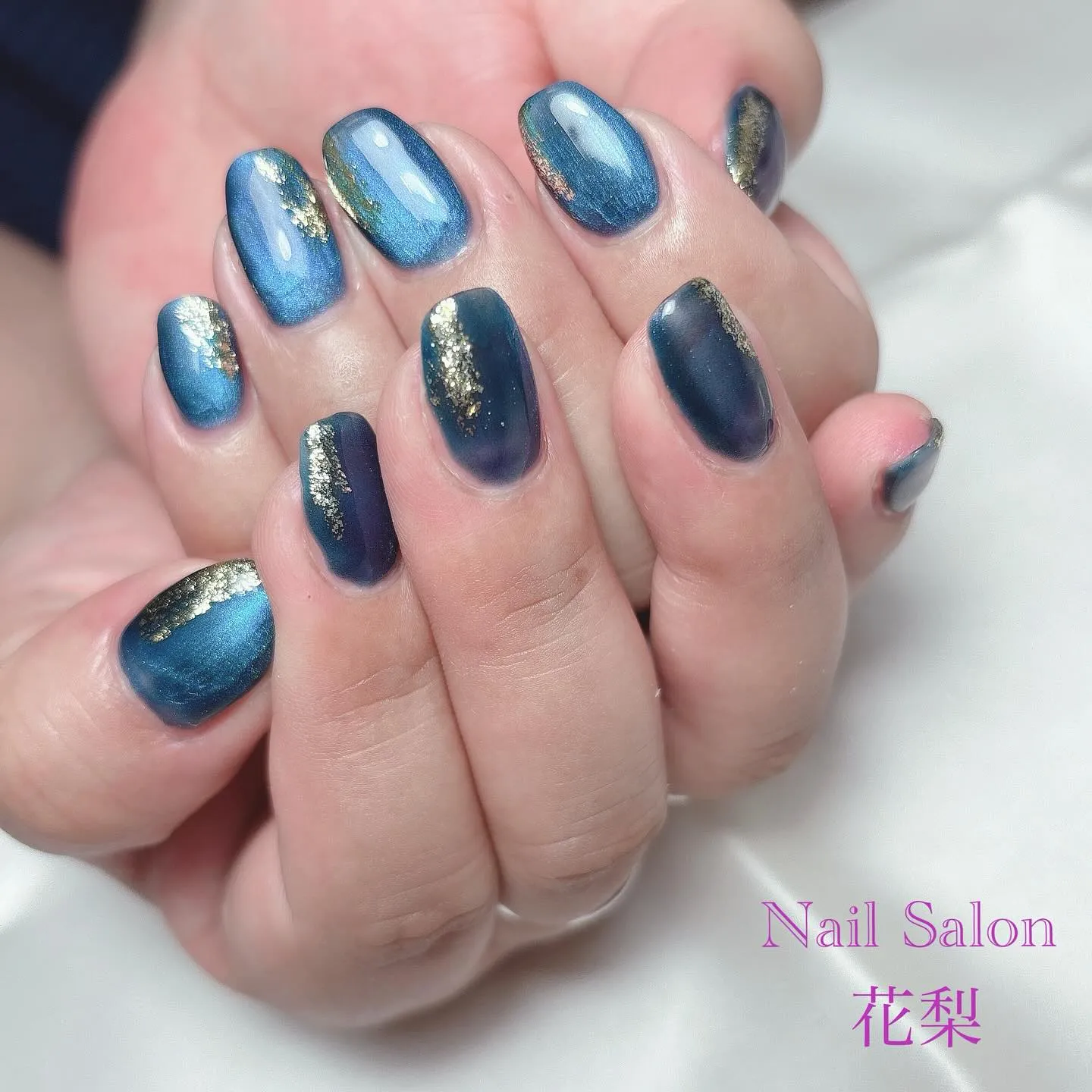マグネットネイル✨💙💙💙