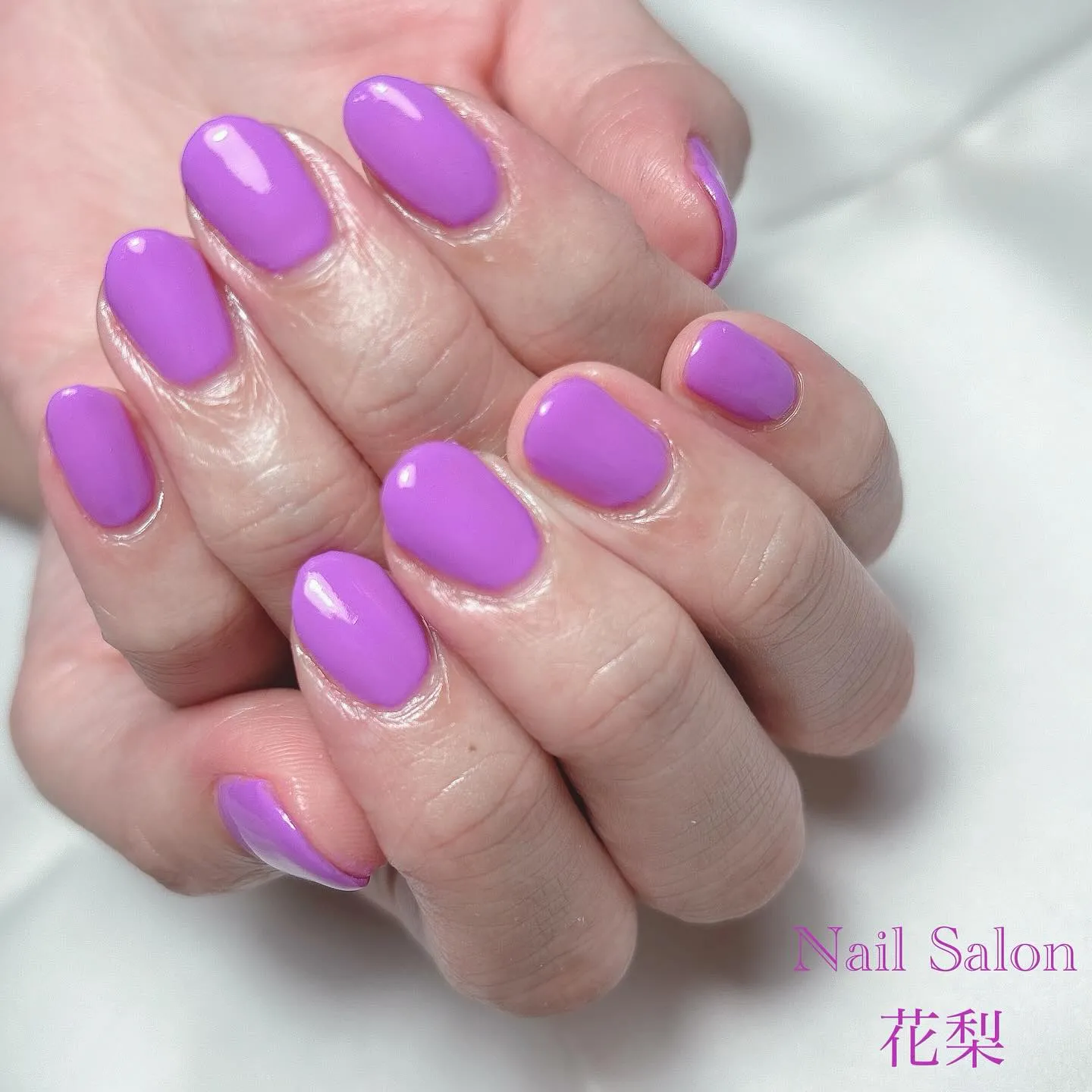ワンカラーネイル💜