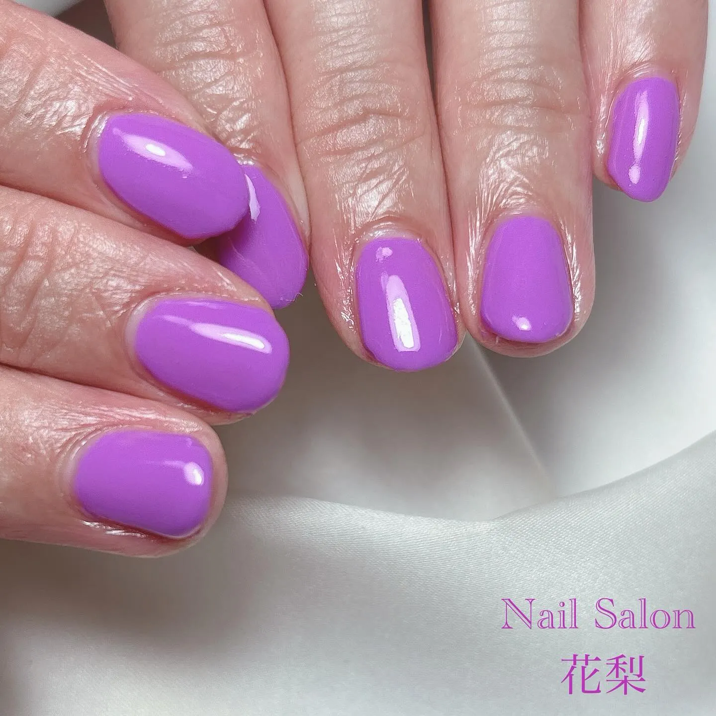 ワンカラーネイル💜