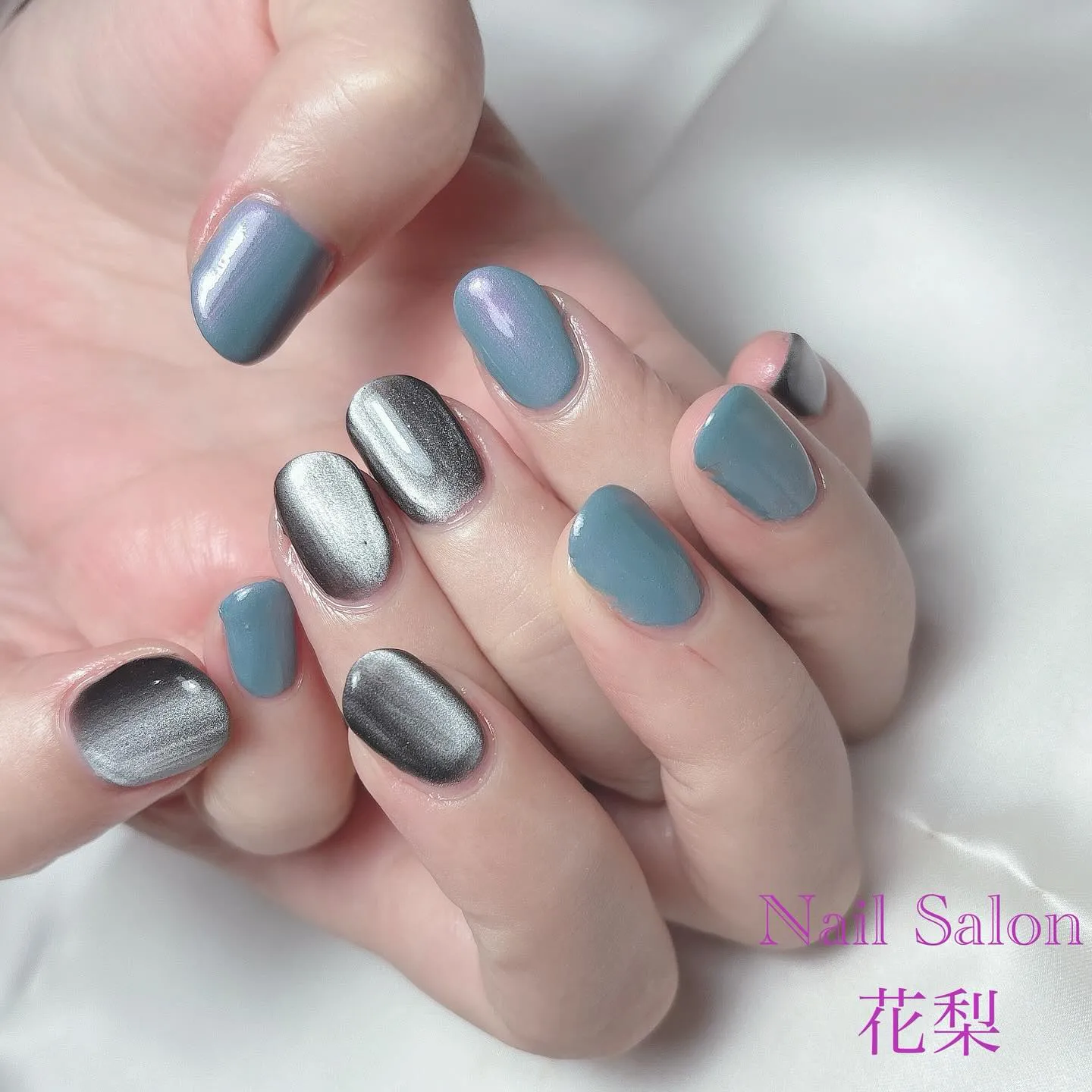 推し活ネイル💙💙💙