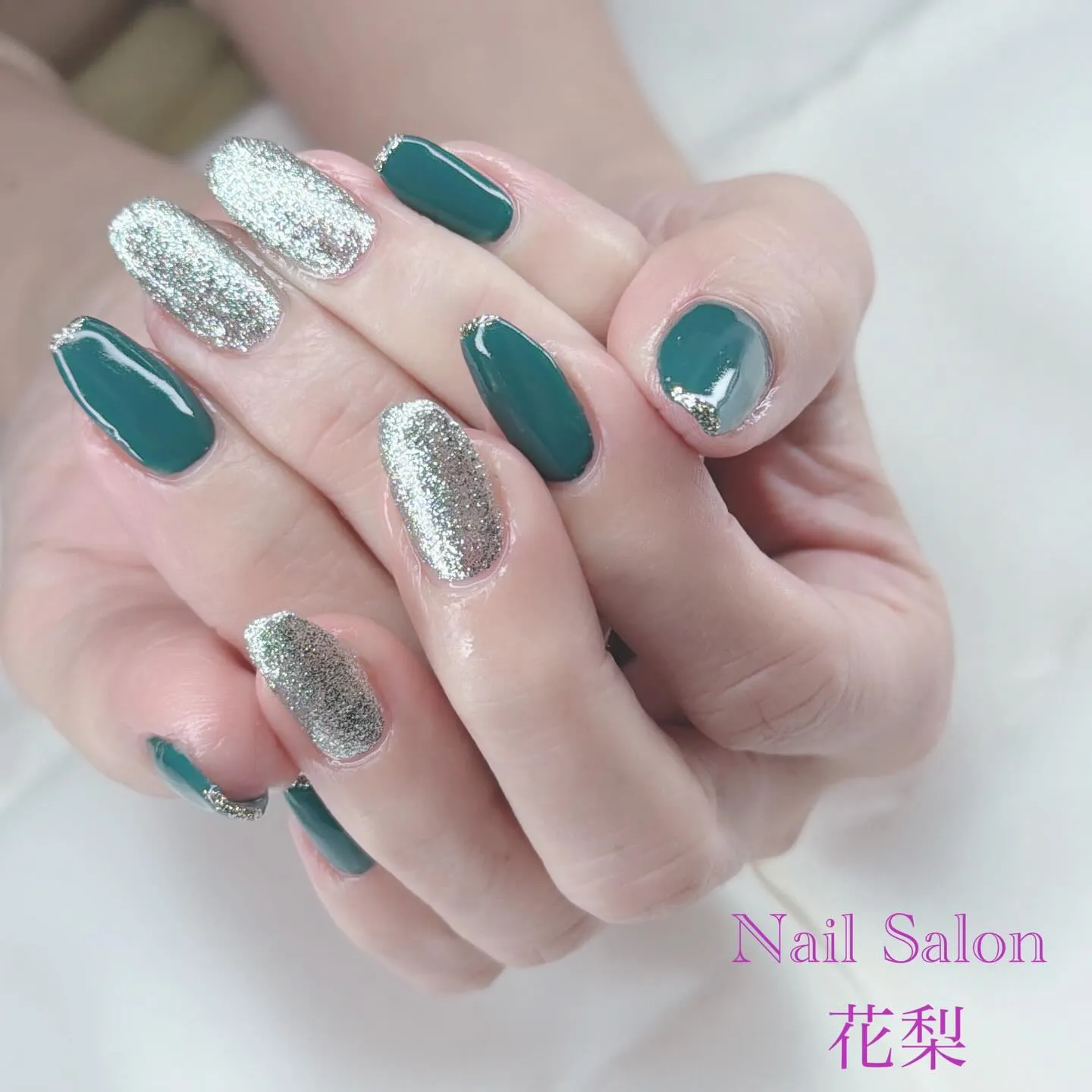 シンプルクリスマスネイル🎄