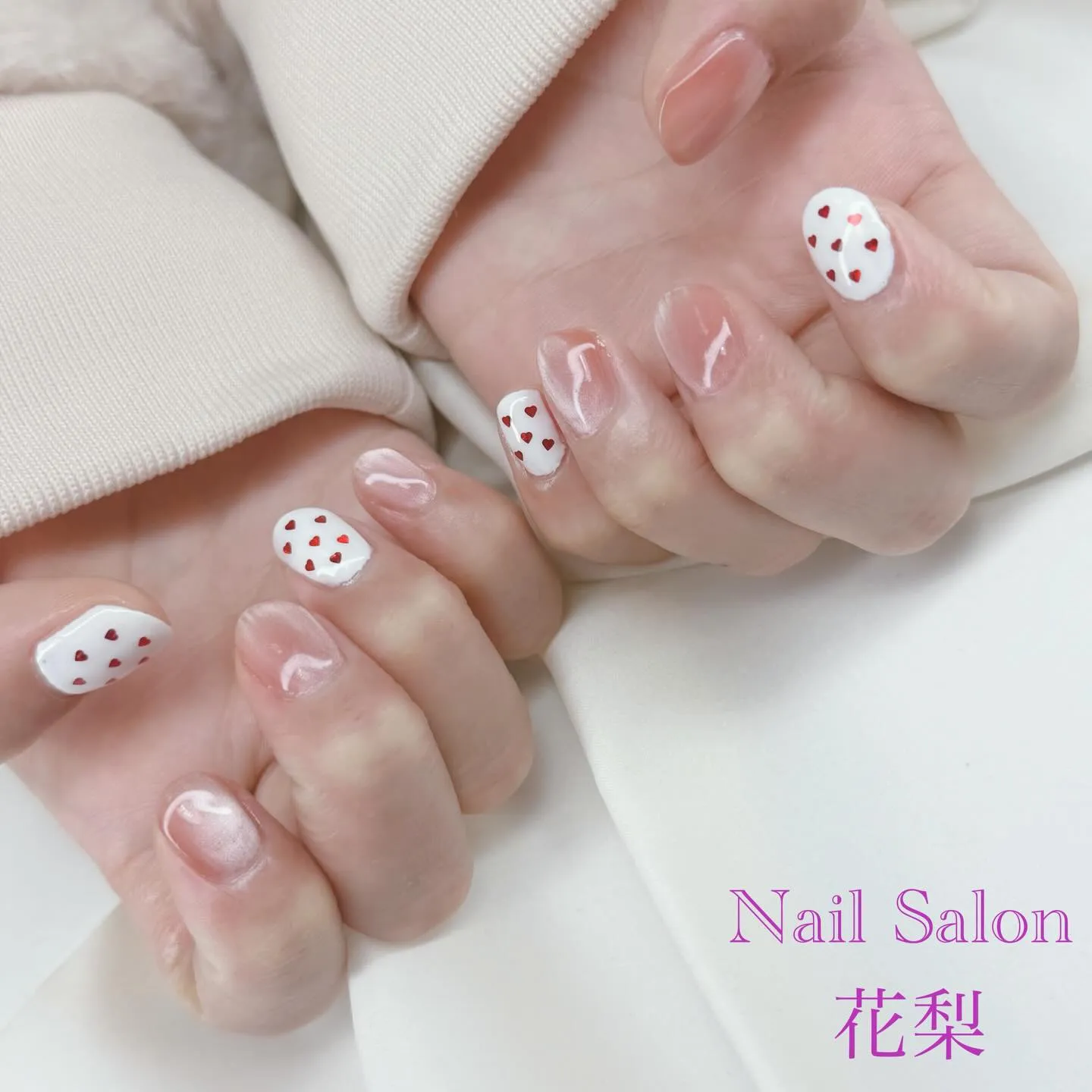 可愛いバレンタインネイル💕