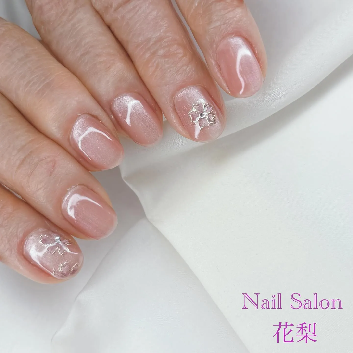 マグネットネイル×桜ネイル🌸