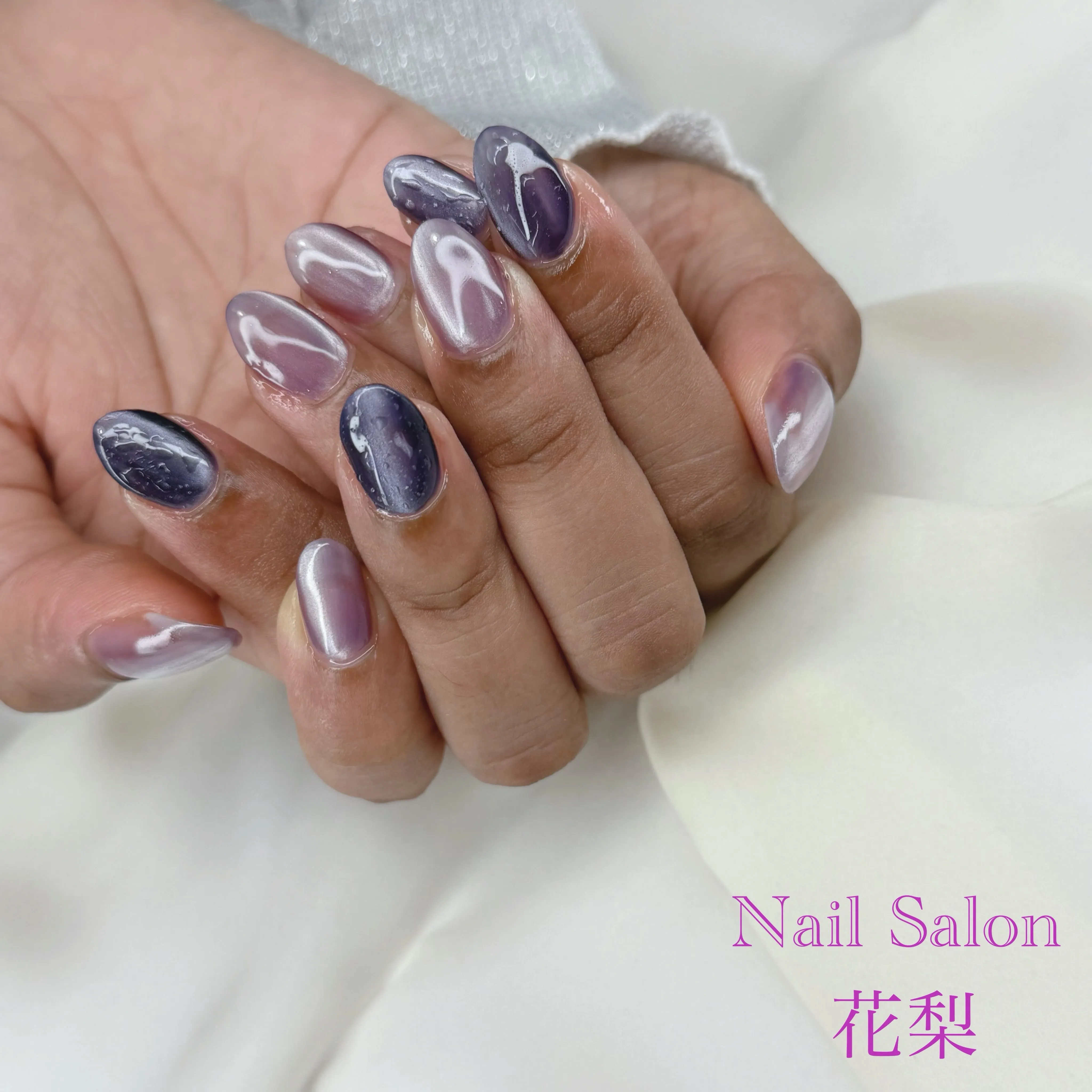 紫陽花カラーネイル