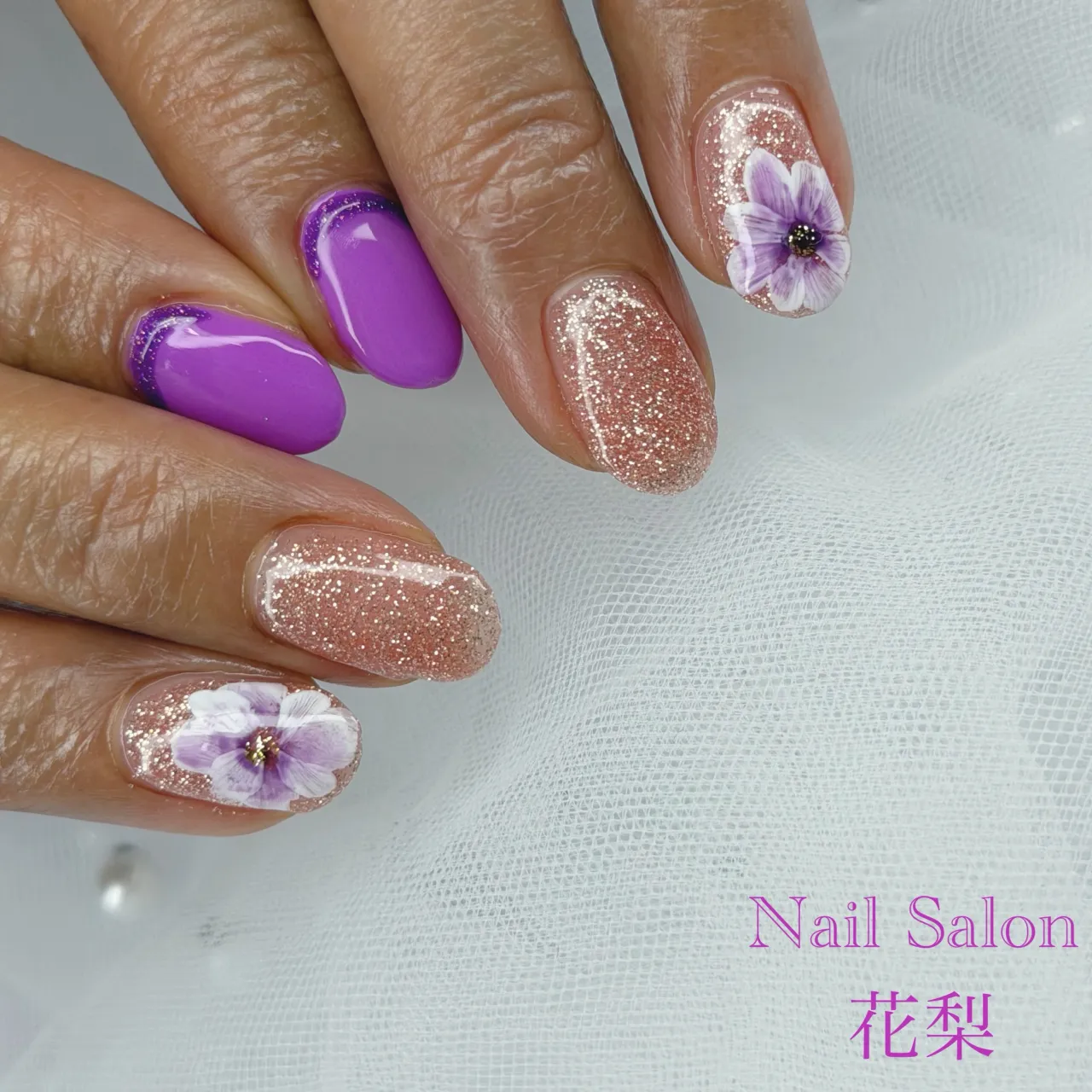 フラワーネイル🌸